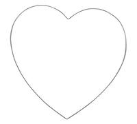 Rayher 24117000 Cuore fil di ferro 25cm ø,2cm,