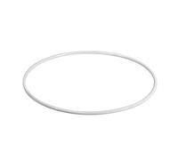 Rayher 2505400 Anello Metallico Ricoperto, Spessore 3.5 mm, per Lavori Creativi e Composizioni Floreali, Bianco, 30 cm