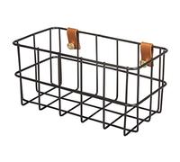 Rayher 25187576 Cestino fil di ferro, 16,5x8x8cm, incl. fissaggio, nero