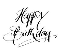 Rayher 28479000, H, timbro buon compleanno, 6 x 8 cm, articolo 15910