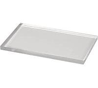 Rayher 28876000 blocco acrilico trasparente base per timbri in silicone e gomma, 125 x 172 x 12 mm per decorazioni grandi dimensioni
