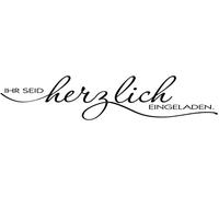 Rayher 28877000, timbro Herzlich invitati, 4 x 10 cm