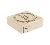 Rayher Timbro Schöne Weihnachten-Corona, Acero, Colori Misti, 6x6cm