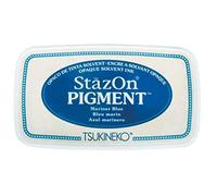 Rayher 29206386 StazOn tampone a pigmenti, blu marino, 9,6x5,5x2,2cm