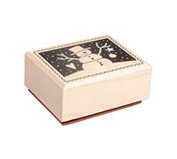 Rayher 29220000 - Timbro con scritta in lingua tedesca "pupazzo di neve", 4 x 5 cm