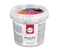 Rayher 3130000 cera gel per candele trasparente contenuto 300gr/ca. 365ml per la realizzazione candele decorative regali Natale bricolage uso semplice