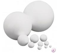 Rayher 3306300 Sfera in Polistirolo, Divisibile, 2 Semisfere, Da Decorare e Colorare, Bianco, 40 cm