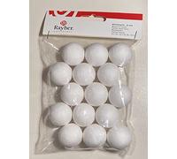Rayher - 3312500 Ovatta Sfere, Bianco, 30 mm Ø, SB-BTL. 15 PCS