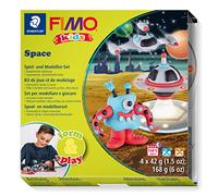 Rayher 34418000 Fimo kids Form&Play "Space Monster", 4 x 42 g, box blis.