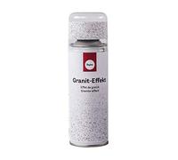 Rayher 34434102 vernice spray effetto granito opaco, grigio-bianco, 200ml, per superfici metalliche, vetro, porcellana, legno, carta, essiccazione rapida