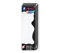 Rayher 34448102 Pasta modellabile termoindurente Fimo Professional, Panetto grande da 454g, colore Bianca