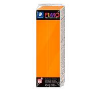 Rayher 34448210 Pasta modellabile termoindurente Fimo Professional, Panetto grande da 454g, colore Arancia