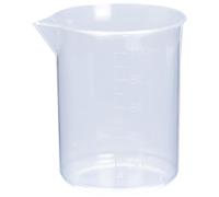 Rayher 34457000 Misurino Piccolo Volume 100 Ml, Diametro 5,2Cm, Altezza 72 Mm, Con Beccuccio, Senza Manico, in Plastica Trasparente, per Misurare, Miscelare Materiali per Lavori Creativi Come Vernici