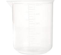 Rayher 34458000 Misurino Volume 500 Ml, Diametro 9 Cm, Altezza 10,7Cm, Con Beccuccio, Senza Manico, in Plastica Trasparente, per Misurare, Miscelare Materiali per Lavori Creativi Come Vernici