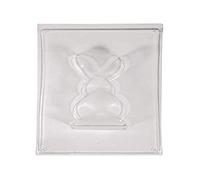 Rayher 36089000 stampo coniglio, dimensioni 9,2 x 17 x 3 cm per decorazioni pasquali, da riempire con calcestruzzo creativo, Raysin, sapone, cera