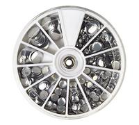 Rayher 38642606 - Rivetti Hotfix, Dimensioni 3-10 mm, Confezione da 560 Pezzi