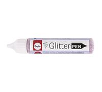 Rayher 38892287 - Penna glitterata, flacone da 28 ml, rosso classico