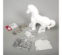 RAYHER 39247000 - Set per bricolage con paillette, motivo: cavallo jacqueline, 1 cavallo, confezione SB