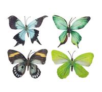 Rayher 3D Farfalle Tessuto, 8,5cm ø, Verde Maggio, Assortito, Bus.blis. 4pz, 46836412