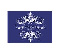 Rayher 4501800 Stencil, Disegno Vintage, per Serigrafia Tessile, con Racla, Plastica, Multicolore, Dimensione A4