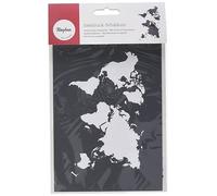 Rayher 45100000 Mascherina World Map A5