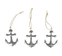 Rayher 46018000 - Ancoraggio in Metallo con Cordoncino, 4,3 x 5,2 cm, 3 Pezzi