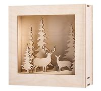 Rayher 46308000 Kit Legno Cornici 3D, Inverno,Fsc100%