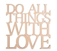 Rayher 46313000 Scritta Legno"Do All Things...", Fsc100%