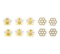 Rayher 46472000 Miniature-legno api, 2,9x2,5cm, assortito, bus.blis. 10pz