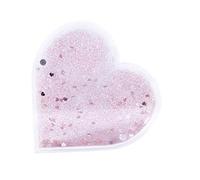 Rayher 46506000 Cornice acrilica calam. cuore c.glitter, 9,4x2,4x9,4,effetto palla di vetro c.ne