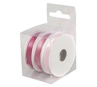 RAYHER 5166516 satinbã ¤ nder, 3 mm, Confezione 3 Rotoli da 6 m, Box 18 m, RosÃ ©