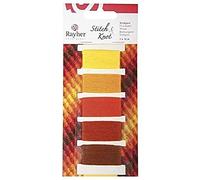 Rayher 53564210 - Filato di cotone Stitch&Knot, 5 colori per 10 m ciascuno, in SB-Btl, Arancio