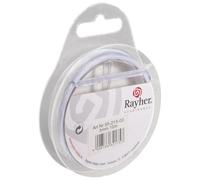 RAYHER 5521502 Nastro di Organza, 3 mm, SB Rotolo di 10 m, WeiÃŸ
