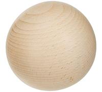 Rayher 6119700 Sfera in Legno di Faggio Piena, Senza Foro, 80 Mm Diametro, per Hobbistica e Lavori Creativi di Decoro