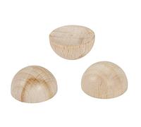 Rayher 6246500 - Semisfera di Legno Grezzo FSC 100%, 15 mm di Diametro, 15 Pezzi