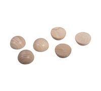Rayher 6246700 - Semisfera di Legno Grezzo FSC 100%, 25 mm, 6 Pezzi