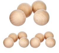 Rayher 6252500 Sfera Piena in Legno di Faggio, Senza Foro, 30 mm ø, 4 Pezzi, per Hobbistica e Lavori Creativi di Decoro (Confezione da 3)