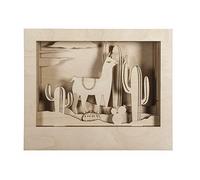 Rayher 62852505 Kit legno, corn.motivo 3D lama, FSC 1, 24x2x6,9cm, 1pz, box 1set, naturale