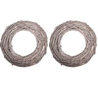 Rayher 65271505 Corona di vite bianca, 30cm ø, naturale, 7x2cm, piatta (Confezione da 2)