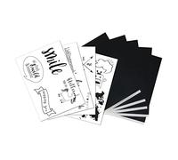 Rayher 67288000 Carta trasferibile c.modelli "Statements, 5xA4 carta trasferibile+modelli, bus.bli,