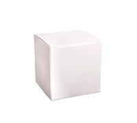 Rayher 67322102 Scatola pieghevole, bianco, 7,5x7,5x7,5cm, set 12pz