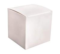 Rayher 67323102 Scatola pieghevole, bianco, 10x10x10cm, set 6pz