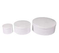 Rayher 67339102 Set box cartap., FSC Rec.100%, bianco, tondo, 3 misure