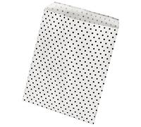 Rayher 68072000 - Sacchetti di carta per alimenti, con pois, 25 pezzi, 12,9 x 16,8 cm, colore: Bianco