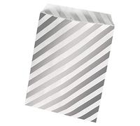 Rayher 68074000 sacchetti di carta per alimenti, pellicola argentata a righe,