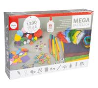 Rayher 69082000 Kit per lavoretti creativi, set bricolage, diversi materiali, Multicolore, 1200 pz., 32x22x7 cm