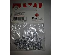 Rayher 8937043 - Viti ad Anello, SB-Btl. 24 Pezzi, zincati, 8 x 3 mm