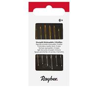 Rayher Aghi da Cucito Smussati, 3 Misure, Blister 6 Pz, 69067000