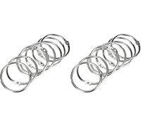 Rayher Anelli-Metallo Aprib., 38 Mm Ø Interno, Busta 8 Pz, 2520800 (Confezione da 2)