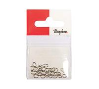 Rayher Anello, 0,8Mm Ø, Platino, 5,2X3,7Mm, Busta 25Pz, 2224821